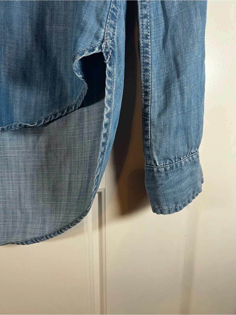 Abercrombie & Fitch Light Blue Denim Tunic Shirt